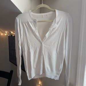 Classic Cream Button-Up Women's Top